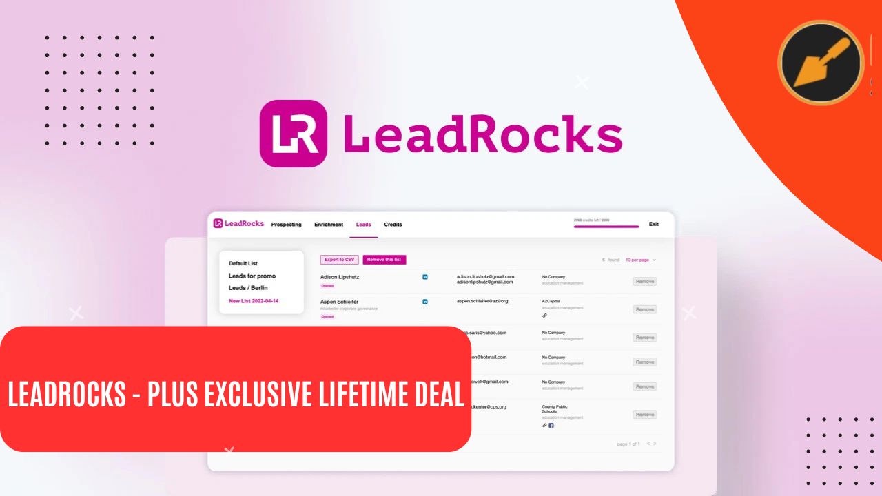 Leadrocks - Plus Exclusive Lifetime Deal