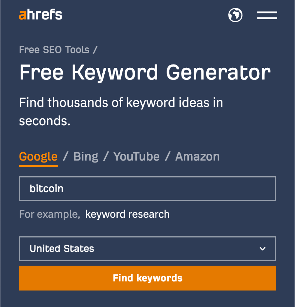 Free Keyword Research Tools