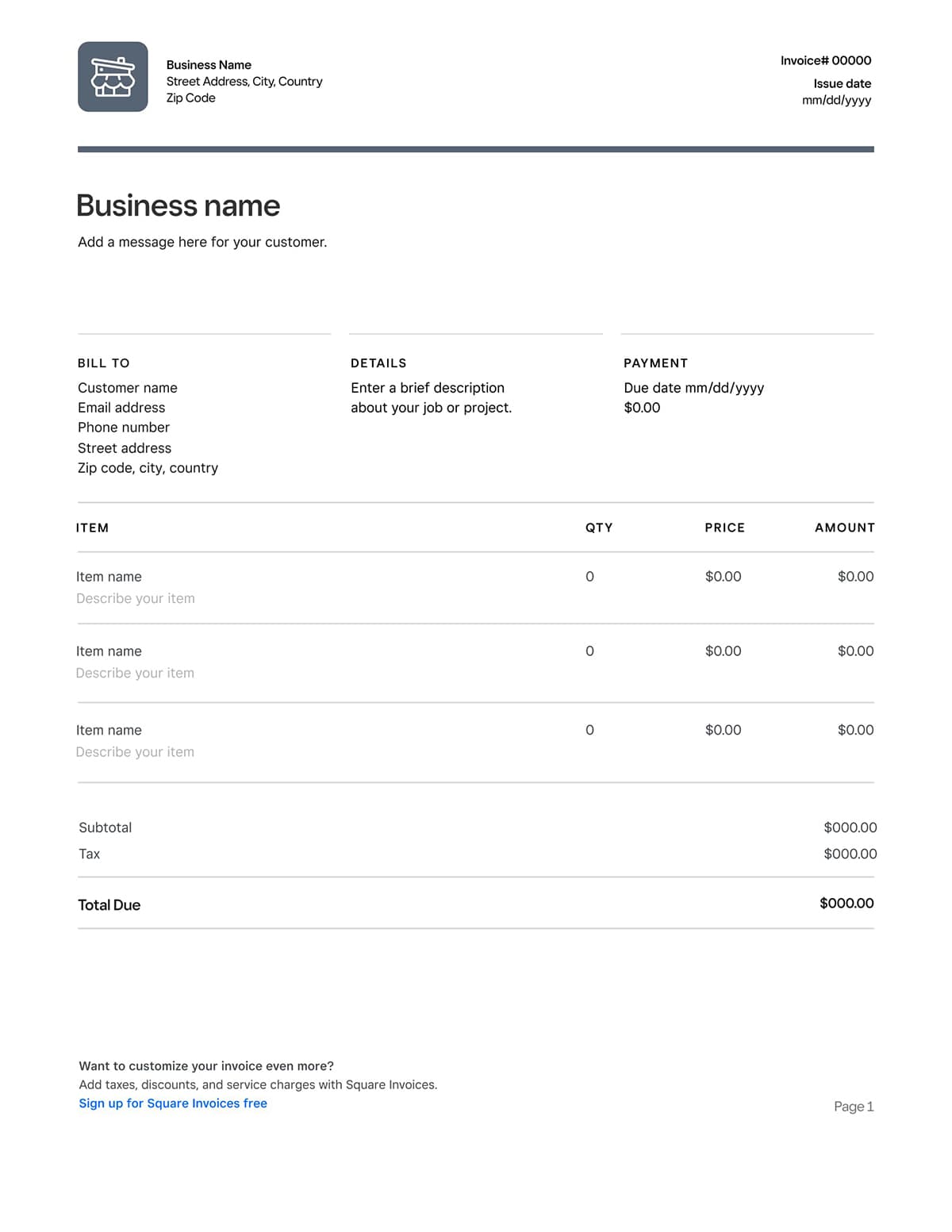 Invoicing Templates