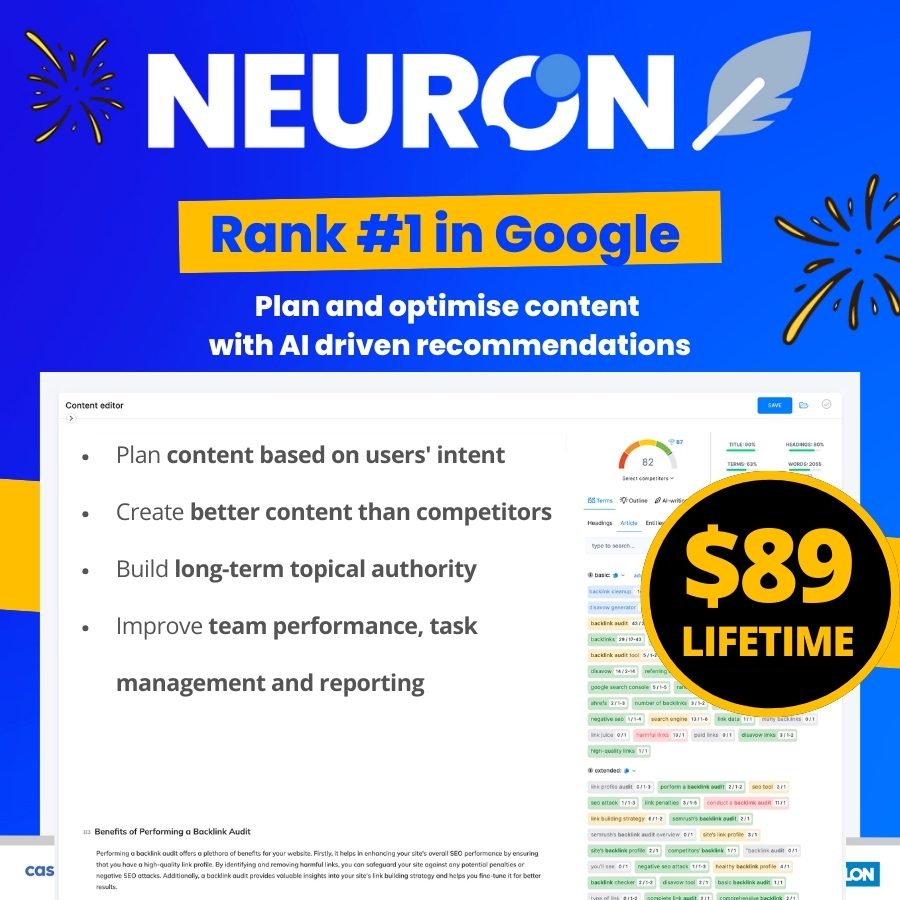 Neuronwriter Lifetime Deal